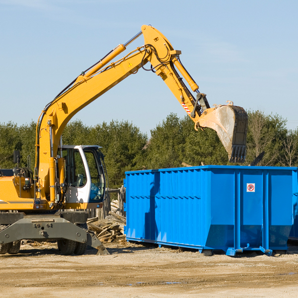 how many times can i have a residential dumpster rental emptied in Palmyra WI